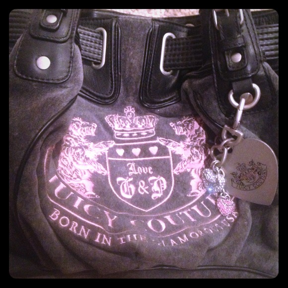 Juicy Couture velour handbag ❤ - Picture 1 of 4