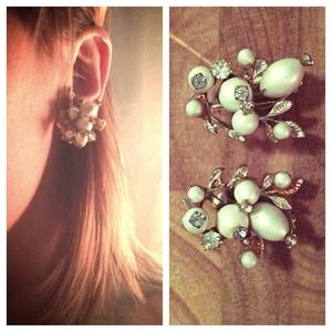 Vintage Clip On Earrings