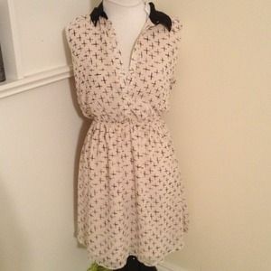 Cross Tan and Black Dress
