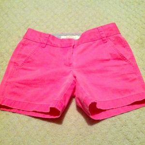 *RESERVED*for Devin J.Crew shorts pink&navy BUNDLE