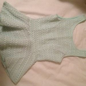 Mint green peplum shirt from Agaci