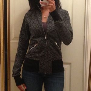 BUNDLED!!! Leopard print zip up hoodie