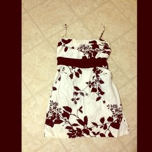 Paisley black and white baby doll dress