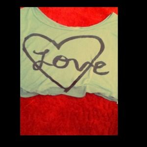 Delia's love crop top