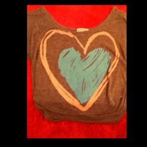 💗💗 heart crop top 💗💗 from DELIA'S