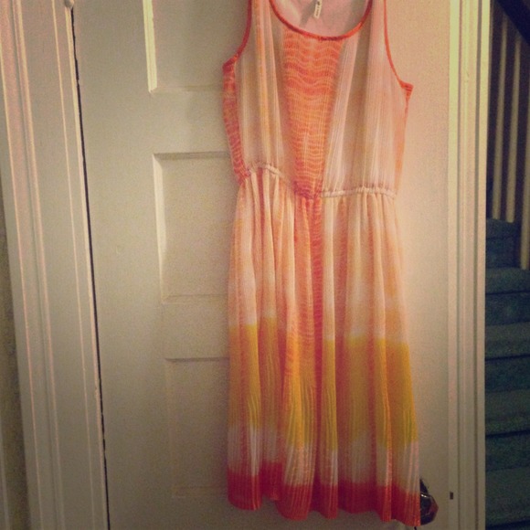 Sleeveless dip dyed sundress
