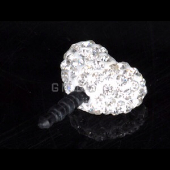 3D Heart rhinestones anti dust