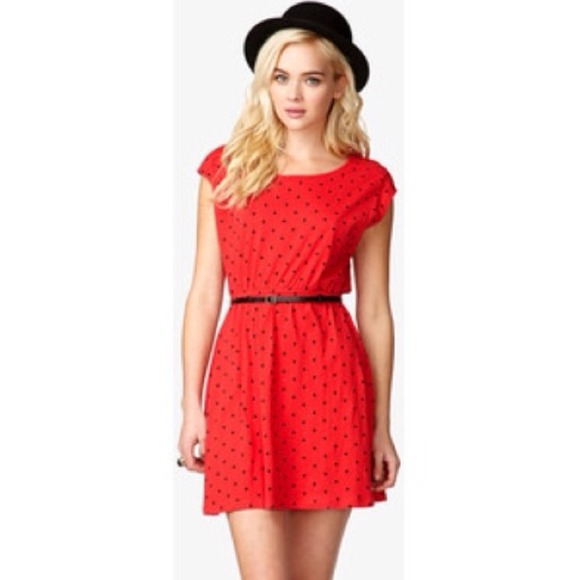 Sold. Red Polka Dot Dress ❤