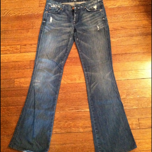 Size 28 7 For All Mankind jeans; style- 'A' pocket - Picture 4 of 4