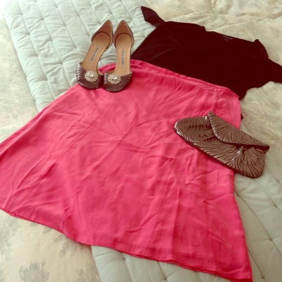 Pink Silk Skirt from J Crew -- New Without Tags