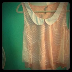 Peter Pan collared tank.