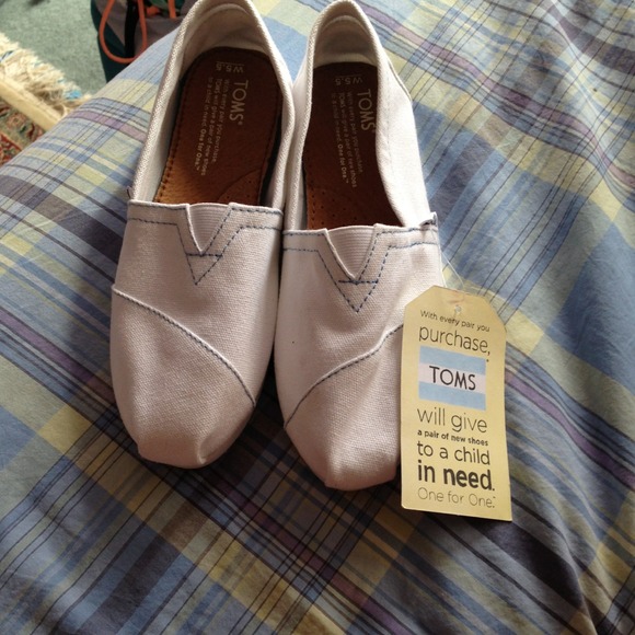 HOLD- White Toms Brand New With Tags!