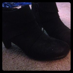 Black booties- never worn!