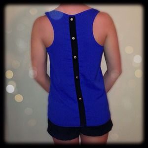 Royal blue blouse