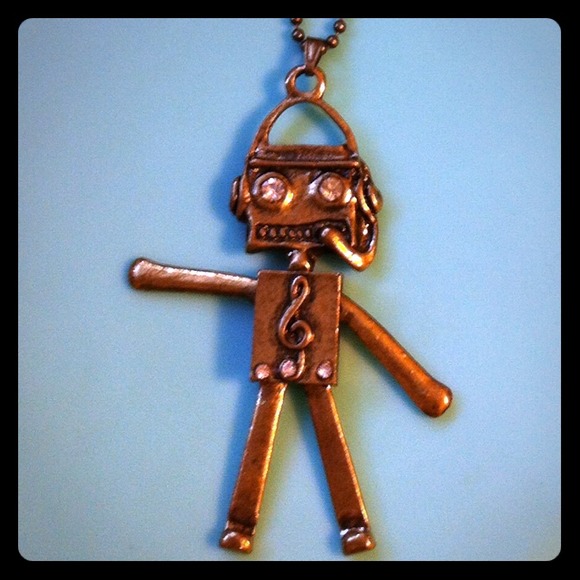 Dancing Robot Necklace
