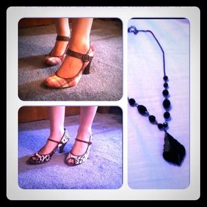 Bundle of Madden shoes, L.E.I. shoes, and pendant