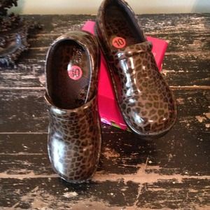 Born clogs with adorable print!