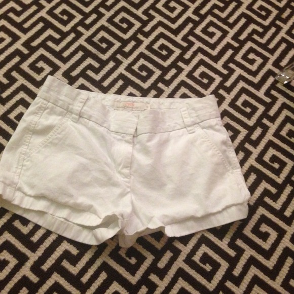 J crew white chino shorts