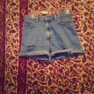 Daisy high-waisted shorts