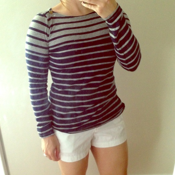 ❌SOLD❌ J Crew Boatneck Stripe Top