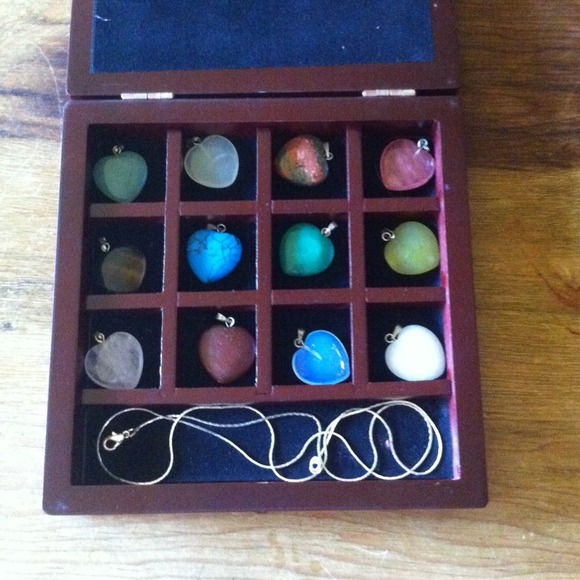 🙅 TRADED 🙅Silver Chain with 12 Pendants!