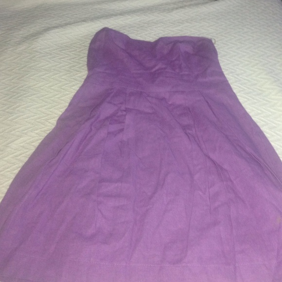 Purple linen sundress - Picture 2 of 4