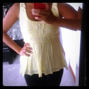 NEW Yellow Anthropology top