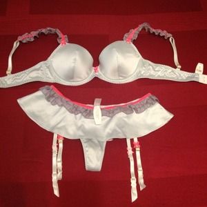 VICTORIA SECRETS light mint green SEXY outfit NWT