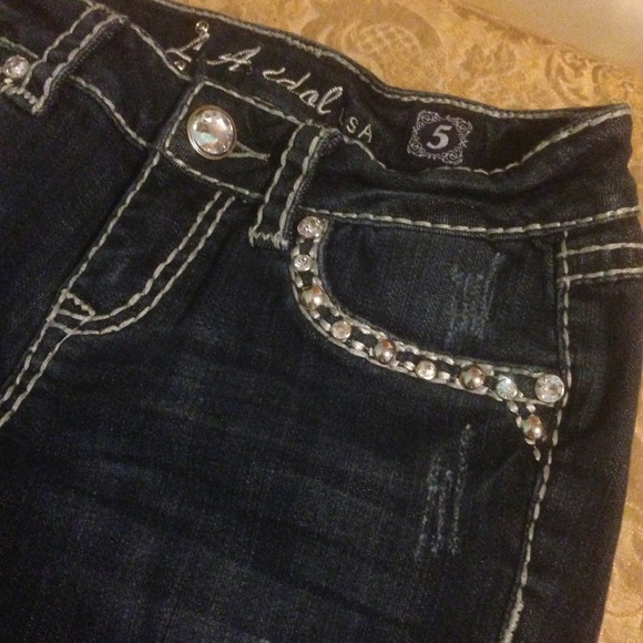 💞Back to School Bedazzled Shorts Size 5💞 - Picture 2 of 3