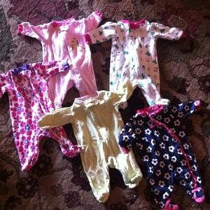 Newborn girl sleepers