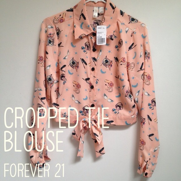SOLD Cropped tied top