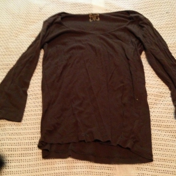 Long sleeve brown shirt