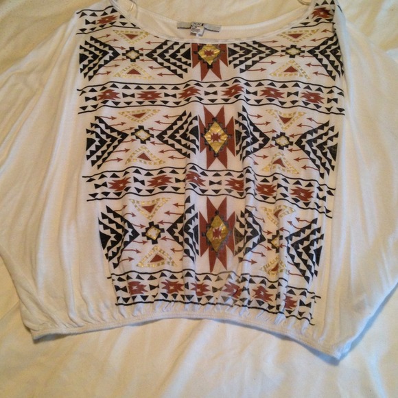 White tribal shirt