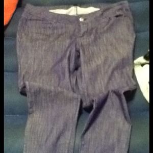 Purple skinny jeans