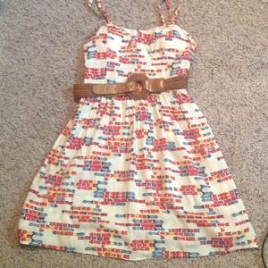 Dress with belt never worn