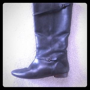 Black Frye leather  tall boots