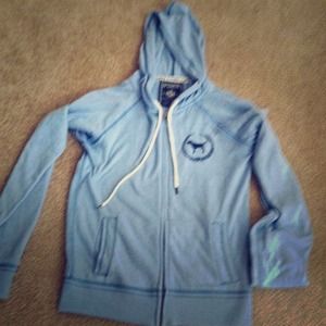 Pink zip up and hollister jeggings