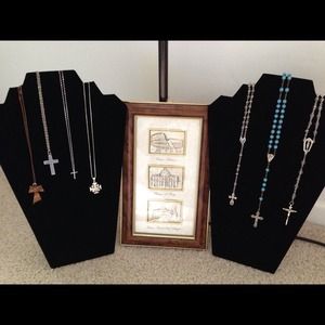 Catholic bundle: rosaries, crucifixes & artwork