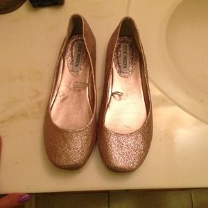 Steven madden glittered flats