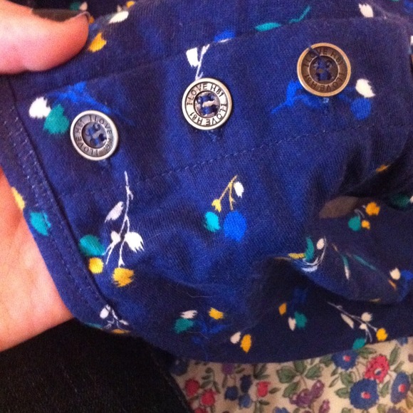 Blue Dress with Flowers - Picture 2 of 4