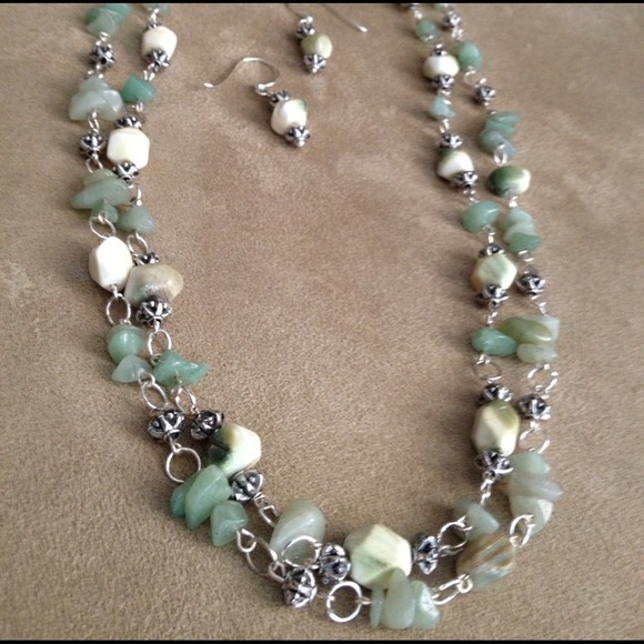 Sterling Silver necklace and earring set