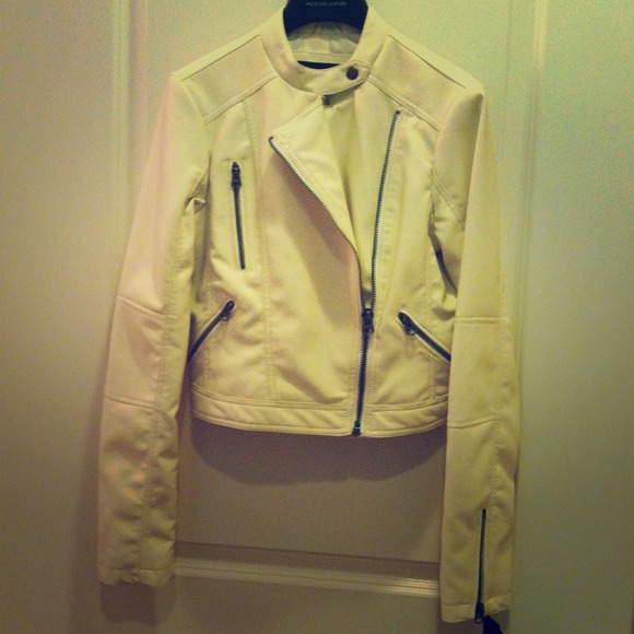 White leather jacket