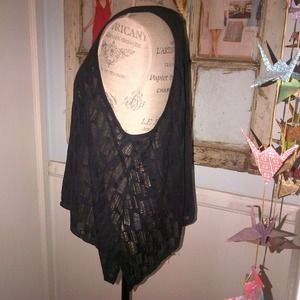 Tribal print skirt and flowy lace tank bundle