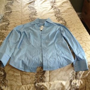 Worthington Petite Stretch Long Sleeve button down