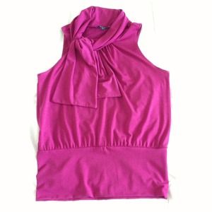 Express faux scarf shirt