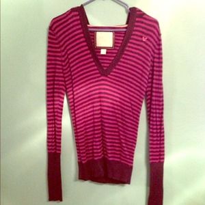 Purple and black American Eagle sweater
