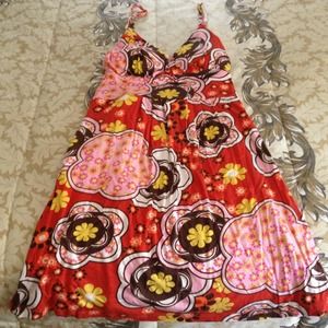 Forever 21 Orange Print Shirt