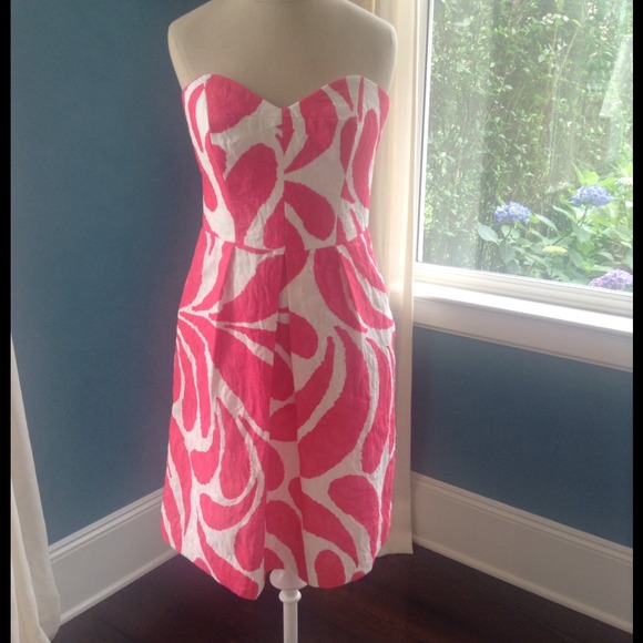 Milly strapless flower dress. NOW $80