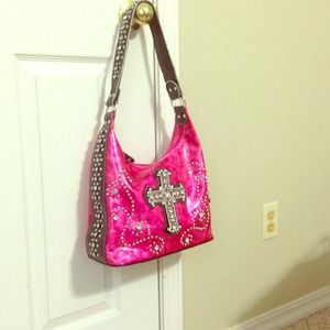 Price Reduced!! Pink rhinestone purse!