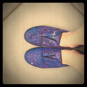 Galaxy shoes! Made to Order :)